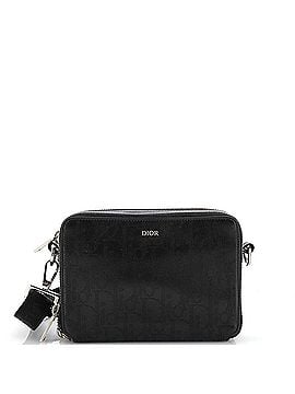 Christian Dior Double Zip Crossbody Pouch Oblique Galaxy Leather (view 1)