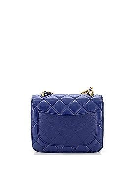Chanel Chain Handle Flap Bag Quilted Calfskin with Caviar Mini (view 2)