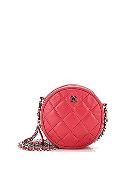 Chanel Round Clutch with Chain Quilted Lambskin Mini (view 1)
