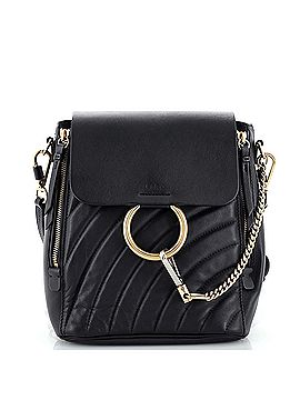 Chloé Faye Backpack Quilted Leather Small (view 1)