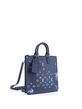 Louis Vuitton Sac Plat Zippe Bag Limited Edition Monogram Ink Watercolor Leather (view 2)