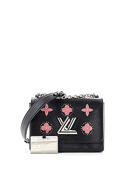 Louis Vuitton Twist Handbag Limited Edition Flower Embellished Epi Leather MM (view 2)