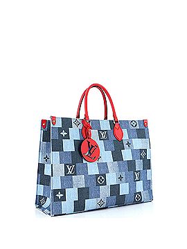 Louis Vuitton OnTheGo Tote Damier and Monogram Patchwork Denim GM (view 2)