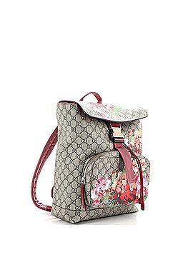Gucci Buckle Backpack Blooms Print GG Coated Canvas Medium (view 2)