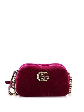 Gucci GG Marmont Shoulder Bag Matelasse Velvet Small (view 1)