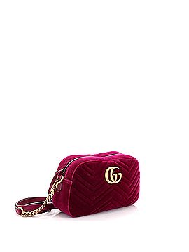 Gucci GG Marmont Shoulder Bag Matelasse Velvet Small (view 2)