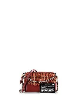 Chanel Gabrielle Double Zip Clutch with Chain Quilted Tweed (view 2)