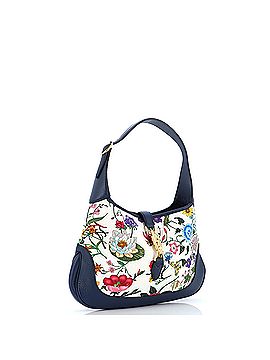 Gucci Jackie Hobo Flora Canvas with Leather Medium (view 2)
