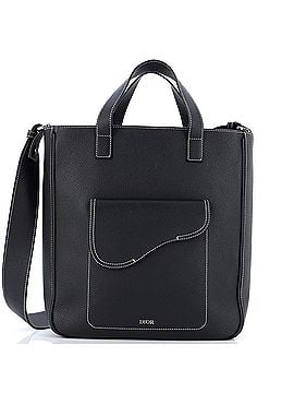 Christian Dior Saddle Tote Leather Tall (view 1)