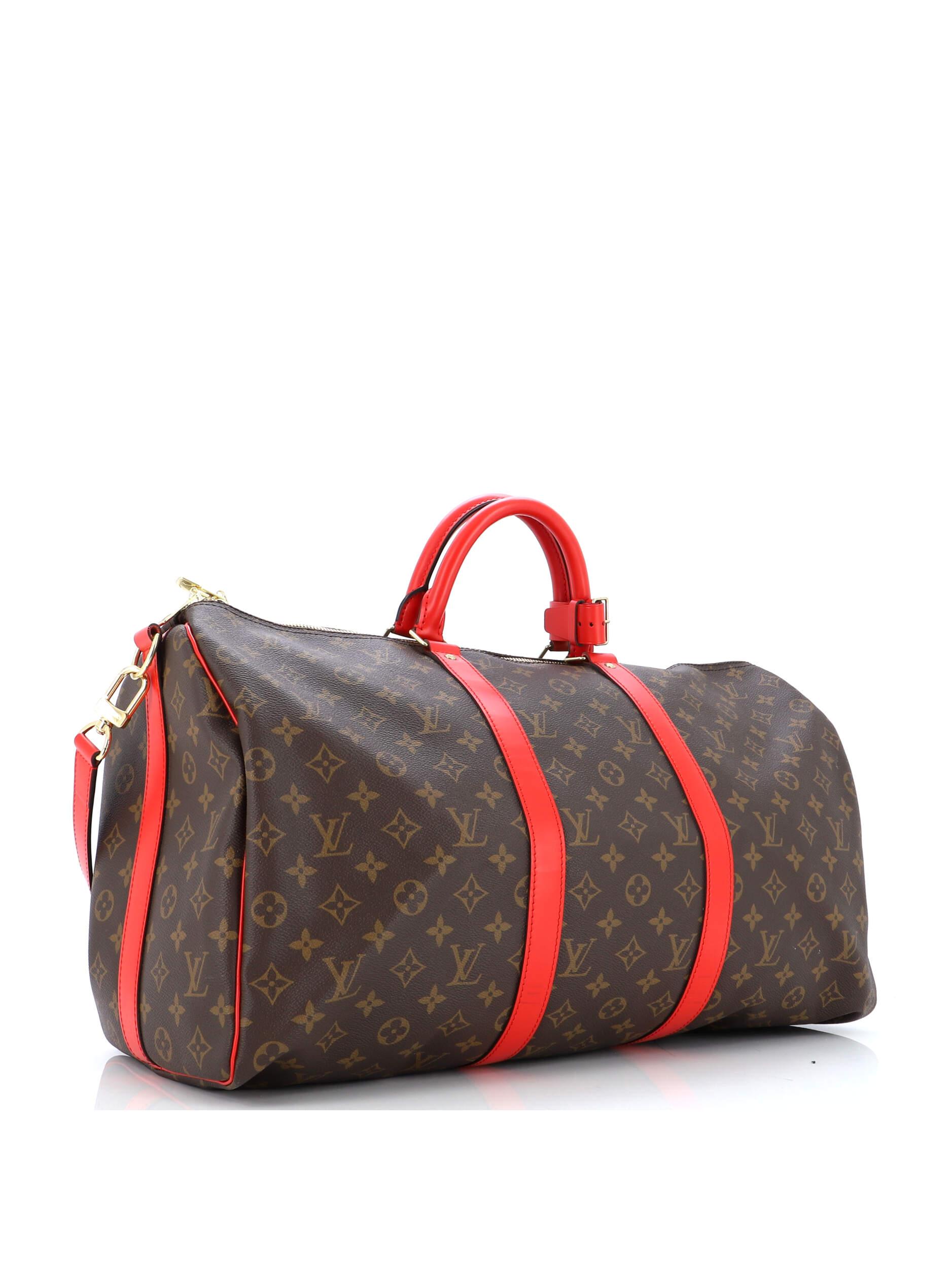 Louis Vuitton Keepall Bandouliere Bag Limited Edition Reverse Monogram  Giant 50