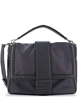 Fendi Baguette Flap Messenger Bag Nylon Large (view 1)