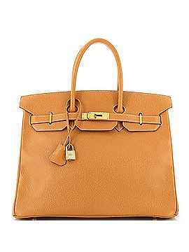 Hermès Birkin Handbag Brown Ardennes with Gold Hardware 35 (view 1)