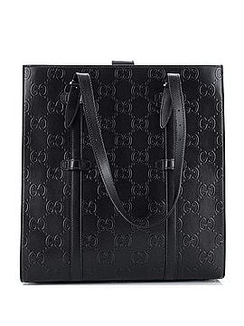 Gucci Tote Bag GG Embossed Perforated Leather Medium (view 1)