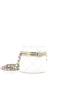 Chanel Lock Frame Round Vanity Case with Chain Quilted Lambskin Mini (view 2)