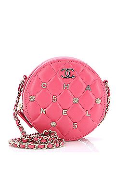 Chanel Lucky Charms Round Clutch With Chain Quilted Lambskin Mini (view 1)