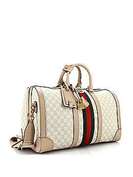 Gucci Savoy Web Convertible Duffle Bag GG Coated Canvas Small (view 2)