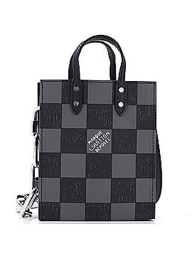 Louis Vuitton Sac Plat Bag Pencil Effect Damier Printed Leather XS (view 1)