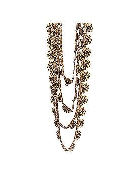 Gucci Ram Head Multistrand Ornate Chain Necklace Metal (view 1)