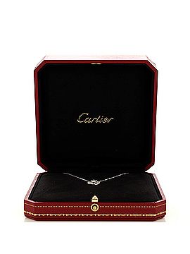 Cartier Galanterie Pendant Necklace 18K White Gold with RBC Diamond G/VS1 0.33CT (view 2)