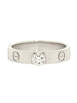 Cartier LOVE Solitaire Ring 18K White Gold and Diamond 0.23CT (view 1)