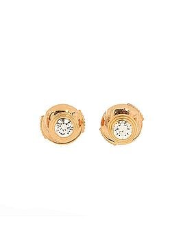 Cartier D'amour Stud Earrings 18K Rose Gold and Diamonds Small (view 1)