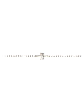Tiffany & Co. T Double Chain Bracelet 18K White Gold and Diamonds Small (view 1)