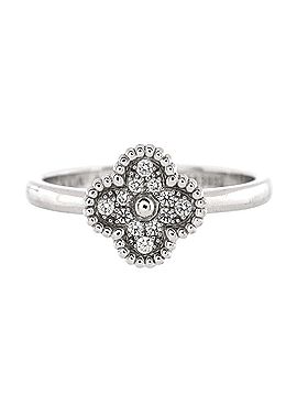 Van Cleef & Arpels Sweet Alhambra Ring 18K White Gold and Diamonds (view 1)