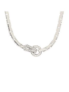 Cartier Agrafe Necklace 18K White Gold with Diamonds (view 1)