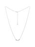 Tiffany & Co. 100% 18k White Gold White T Smile Pendant Necklace 18K White Gold with Blue Topaz Mini One Size - photo 2