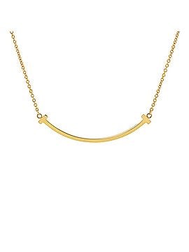 Tiffany & Co. T Smile Pendant Necklace 18K Yellow Gold Small (view 1)