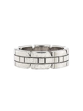 Cartier Tank Francaise Ring 18K White Gold with Half Diamonds 6mm (view 2)