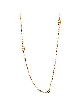 Hermès Farandole Chaine d'Ancre Chain Link Long Necklace 18K Yellow Gold 80 (view 1)