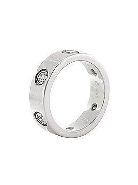 Cartier Love Band 6 Diamonds Ring 18K White Gold with Diamonds (view 2)
