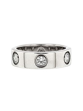 Cartier Love Band 6 Diamonds Ring 18K White Gold with Diamonds (view 1)