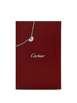 Cartier C Heart de Cartier Pendant Necklace 18K White Gold with Diamond XS (view 2)