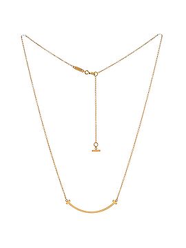 Tiffany & Co. T Smile Pendant Necklace 18K Rose Gold Small (view 2)