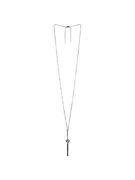 David Yurman Tapestry Tassel Pendant Necklace Sterling Silver with Pave Diamonds (view 2)