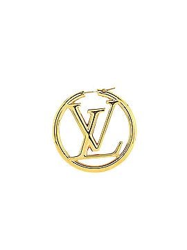 Louis Vuitton Louise Hoop Earrings Metal GM (view 2)