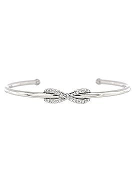 Tiffany & Co. Infinity Cuff Bracelet 18K White Gold with Diamonds (view 1)