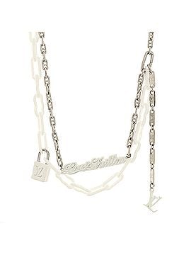 Louis Vuitton Chains Lettering Necklace Metal and Ceramic with Enamel (view 1)
