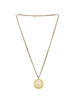 Chopard Happy Spirit Triple Circle Pendant Necklace 18K Yellow Gold with Diamond (view 2)
