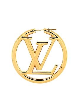 Louis Vuitton Louise Hoop Earrings Metal GM (view 2)