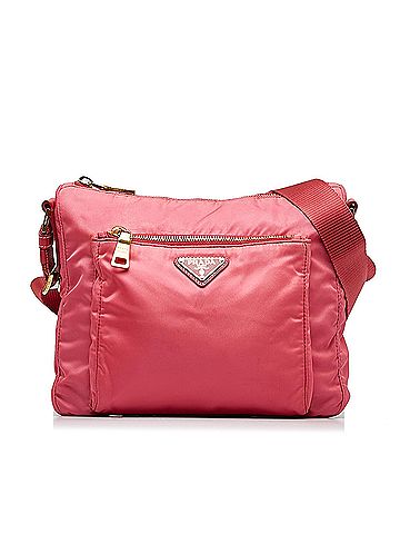 Prada 100 Nylon Pink Tessuto Crossbody Bag One Size 42 off