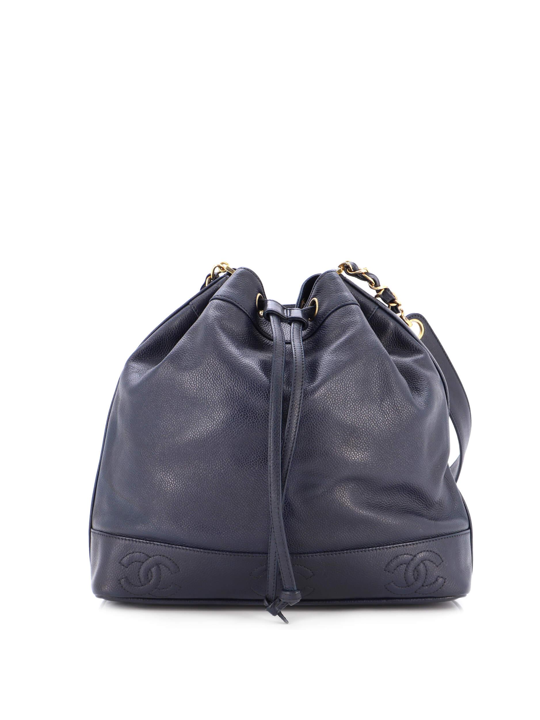 Chanel vintage drawstring online bag