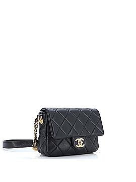 Chanel Twist Your Buttons Flap Bag Quilted Caviar Small (view 2)