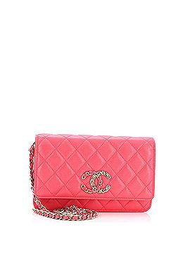 Chanel French New Wave Wallet on Chain Quilted Caviar (view 1)