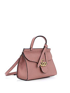 Gucci GG Marmont Top Handle Bag Leather Mini (view 2)