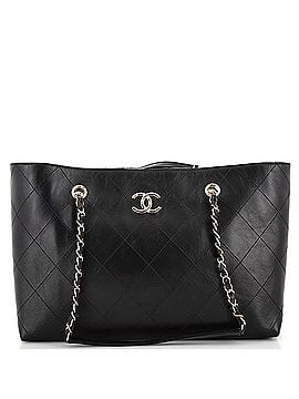 Chanel CC Open Shopping Tote Quilted Leather Medium (view 1)