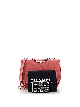 Chanel Covered CC Front Pocket Flap Bag Stitched Calfskin Small (view 2)