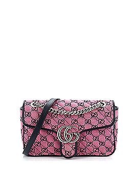 Gucci GG Marmont Flap Bag Diagonal Quilted GG Canvas Small (view 1)